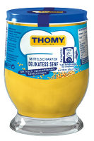 Thomy Delikatess Senf mittelscharf 250 ml Glas